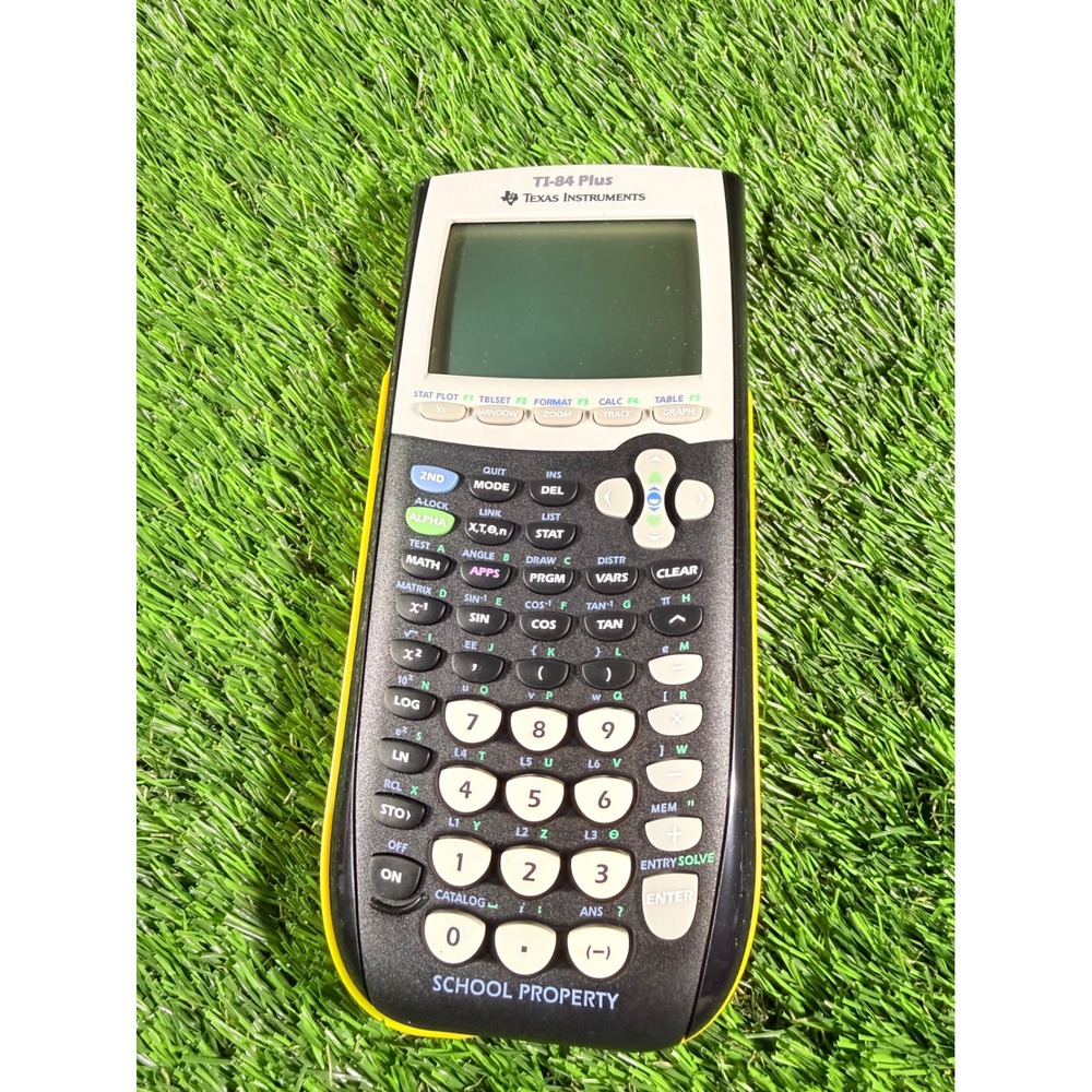 Texas Instruments TI-84 Plus Yellow School Property Graphing Calculator